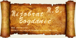 Mijobrat Bogdanić vizit kartica